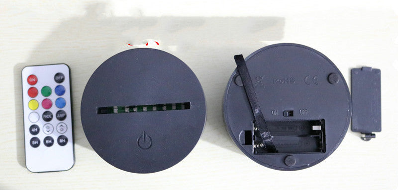 Touch Remote Control Decoration Gift Atmosphere Seven Color Night Light - One Red Hill